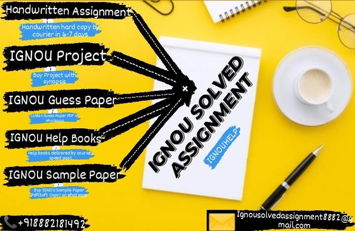 IGNOU Solved Assignment